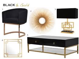 Black And Gold Art Deco Interior Go Bold With Black And Gold Art Deco Black Gold Glamorous Interiors And Home Accessories Interior Gold Interior Interior Trend