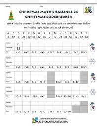 Christmas Math Sheets Challenge 2c Christmas Math Worksheets Fun Math Worksheets Christmas Math