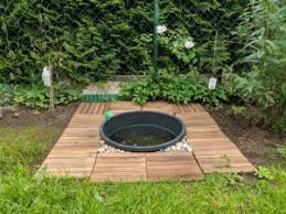 Selbst Gebauter Hundepool Im Garten Hundepool Pool Selber Bauen Hunde Teich