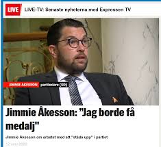 162 986 tykkäystä · 40 724 puhuu tästä. Jimmie Akesson Och En Medalj Han Inte Fortjanar Polimasaren