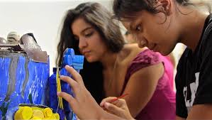 Cathedral City High School students create art from plastic debris