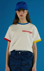 adererror アーダーエラー韓国白ホワイトtシャツカットソーロゴプリントmanager t shirts tシャツ デザイン おしゃれ 韓国 洋服 tシャツ おしゃれ