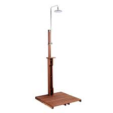 Plastic or copper hose will do just fine, but you can choose other rustproof materials. Wildon Home Noah Freestanding Outdoor Shower Reviews Wayfair Ca
