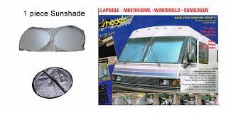 Class a motorhome windshield sun shades. Blondie S Pit Stop Rv Sun Shades 1pc Or 2pc
