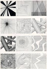 Cizgi Calismasi Soyut Desen Optik Illuzyon Sanati Temel Sanat