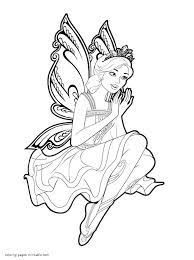 Amazing and unique designs hours of fun for any barbie mariposa. Coloring Pages Barbie Mariposa And The Fairy Princess Coloring Pages Printable Com