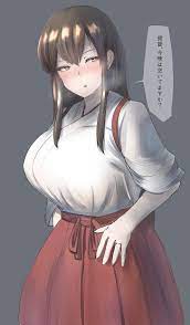 HD wallpaper: anime, anime girls, boobs, big boobs, Japanese clothes, long  hair 