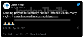 Clarke was taken to northridge hospital medical and later pronounced dead. S1x Tiqozwmjlm