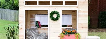 Our outdoor wooden playhouse is only 5′ x 7′ but is perfect for our kids big imaginations! Diy How To Build An Indoor Playhouse Building Strong