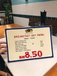 Of ali, muthu & ah hock. Breakfast Menu Picture Of Ali Muthu Ah Hock Kuala Lumpur Tripadvisor