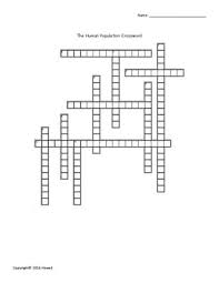 Human Population Vocabulary Crossword For Environmental Science From Everything Science And Beyond On Teachers Environmental Science Science Student Vocabulary