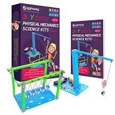 We set out our dollar store stem kit on the math and science table for the kids to use. Buy Giggleway Physics Lab Science Kits For Kids Diy Pulley Crane Kit And Newton S Cradle Stem Kits Intro Mechanics Circuit Building Engineering Kids Science Experiment Kits For Kids Online In Indonesia B07wrddg68