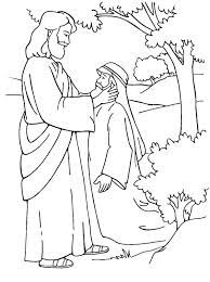 Pin this coloring page on pinterest! Jesus Healing The Blind Man Coloring Page Bmo Show