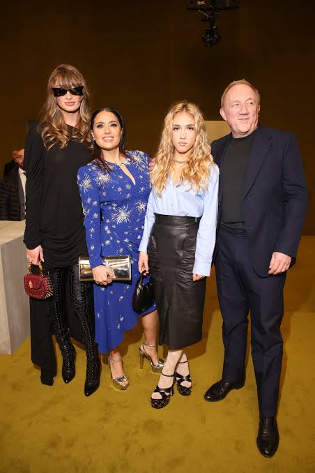 Salma Hayek and Her Family at 2023 Milan Fashion Week | PS Celebrity