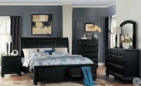 Laurelin Black Sleigh Storage Bedroom Set Black Bedroom Sets Black Bedroom Sets Queen Bedroom Sets Queen