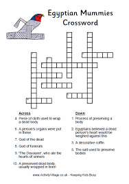 In front of each clue we have added its number and position on the crossword puzzle for easier. Egyptian Mummies Crossword Ancient Egypt Egyptian Mummies Egypt Activities