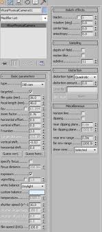 Vray Physical Camera Settings Jpg 359 812 Pixels 3ds Max Tutorials 3ds Max 3d Modeling Tutorial