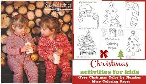 The best free, printable christmas coloring pages! Christmas Activities For Kids Free Printable Christmas Color By Number Pages Simple Living Mama