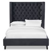 Your bed is the main focus of any bedroom. Mandarin Queen Upholstered Bed Black Upholstered Beds Black Upholstered Headboard Black Upholstered Bed