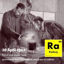 International Atomic Energy Agency (IAEA) - 115 years ago #onthisday Pierre and Marie Curie announced they had isolated one gram of radium — the first ever sample of this radioactive element naturally