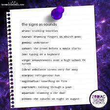 People born between march 21 to april 19 have an aries sun sign. Zodiac Signs As Sounds