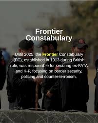The Frontier Constabulary, formed in ...