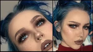 easy cool toned grunge makeup tutorial