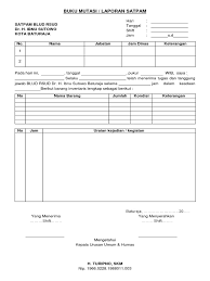 Nov 26, 2015 · contoh format buku mutasi siswa ini digunakan untuk mencatat data siswa yang keluar maupun masuk pada suatu satuan pendidikan (sekolah). Buku Mutasi Satpam