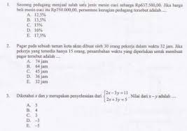 Contoh Soal Dan Jawaban Mtk Kls 12 Smk Peranti Guru