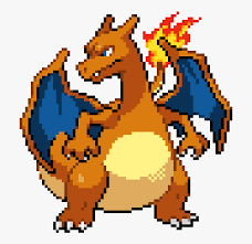 The pixel art ★ approved by layell guys, have you ever wanted to know how to put a pokemon aside a trainer sprite ? Pokemon Pixel Art Charizard Clipart Png Download Charizard Pixel Art Free Transparent Clipart Clipartkey