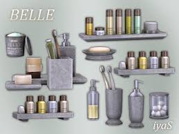 Belle Sims 4 Includes 9 Decorative Items For Bathroom Category Decorative Clutter Download Get Your Sims 2 Version Here G Sims 4 Sims 4 Update Sims
