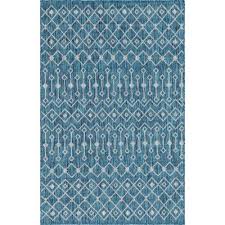 Teal Outdoor Rugs Rugs The Home Depot