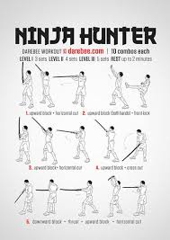 Ninja Hunter Workout Martial Arts Workout Fight Training Mma Workout