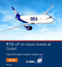 Book goair flights ✈ now from alternative airlines. Goair Flight Offers Coupons Flat Rs 700 Off Icici Bank