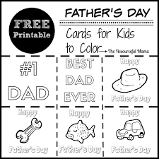 So i created some cards they could be creative and color to give to daddy. Coloring Cards For Father S Day The Resourceful Mama