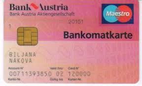 Using a standard, internationally agreed format, an iban contains information about the country the payment is headed to, as well as the full basic bank account number for the. Bankkarte Bank Austria Bankomatkarte Bank Austria Osterreich Col At Ms 0008