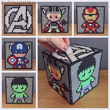 Ausgezeichnet Sparschwein Avengers Hama Hamabeads Perler Perlerbeads Perlerart Diy Perler Beads Perler Beads Designs Hama Beads Patterns