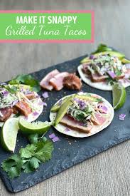 Grill over high heat until lightly charred and pink within, about 3 minutes per side. Grilled Tuna Tacos Christy Graves