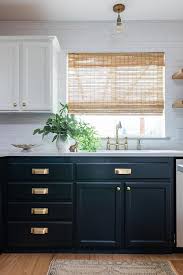Black appliances and white or gray cabinets how to make it work grey painted kitchen light grey kitchen cabinets kitchen cabinets with black appliances. Black Painted Cabinets With Brushed Gold Pulls Transitional Kitchen
