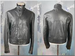 Black Leather Biker Jacket 1980s German Vintage Genuine Leather Jacket Made In Germany 38 To 40 Us Uk Genuine Leather Jackets Black Leather Biker Jacket Black Leather