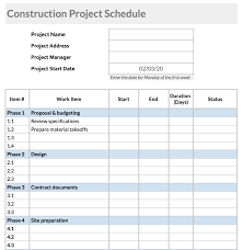 Sample letter for delay in project completion. Free Construction Schedule Templates In Excel Google Sheets Pdf