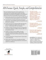 ~ use standard 8.5 x 11 inch (letter size) good quality apa style requires brief references in the text of the paper and complete reference information at the. Apa Style For Papers Presentations And Statistical Results The Complete Guide Hatcher Larry 9780985867058 Amazon Com Books