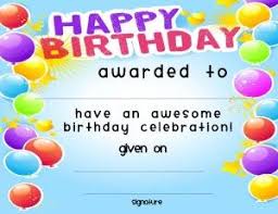 Happy Birthday Gift Certificate Template Free Printable Birthday Certificates For Adults Certificate Template For Kids Free Printable Certificate Templates Birthday Certifi Birthday Certificate Free Printable Certificate Templates Printed Birthday