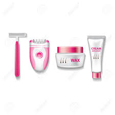 This small unit is the answer to getting a close removal of hair and depilatory product from the skin, all while preventing cuts and razor bumps. Shaving Wax Depilatory Cream And Epilator Vector Illustration Royalty Free Cliparts Vectors And Stock Illustration Image 100773827