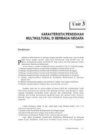 Unit 3 Karakteristik Pendidikan Multikultural Di