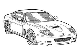 Kleurplaat van een super vette auto! Pin On Car Drawings