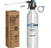 FIRSTINFO A1637 Refillable Pressure Sprayer 620ml / Pneumatic Compressed  Air Spray Can / Thickened Aluminum Canister Aerosol, 140 PSI