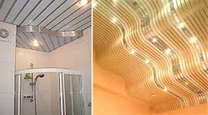 This acoustic ceiling adds a lot of interest and character to the office below. Metal Ceiling Designs For Modern Bathroom And Kitchen Interiors