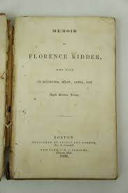 Memoir of Florence Kidder
