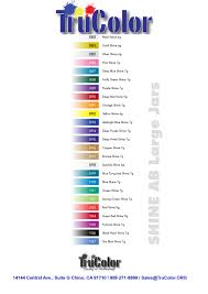 color chart metallic shine airbrush trucolor